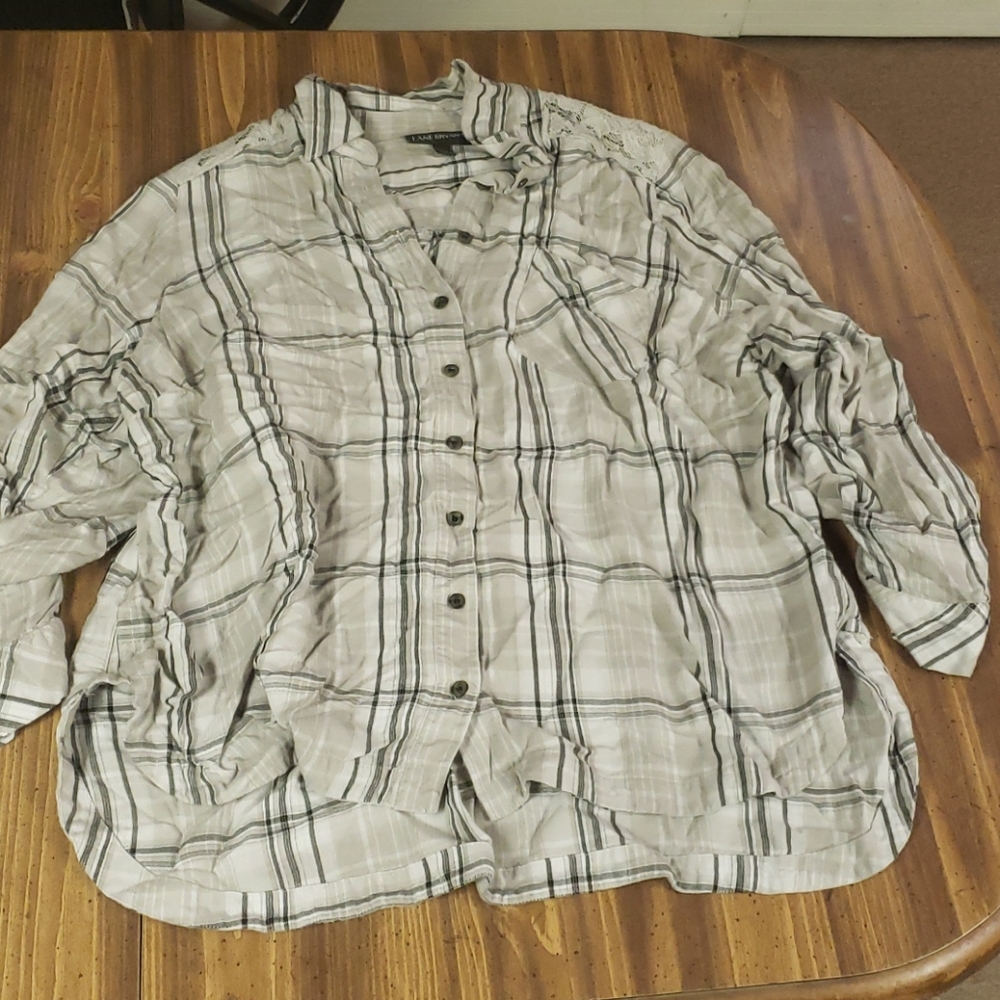 3/4 Sleeve Plaid shirt